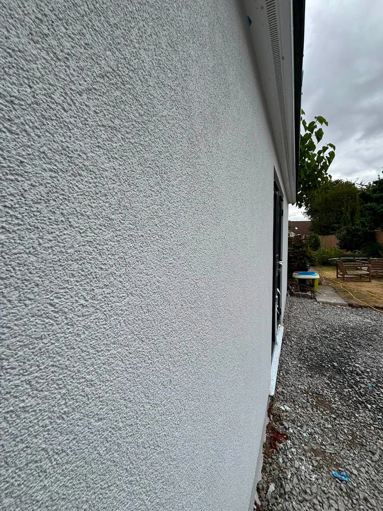 Skim finished wall in a Norfolk home by J&R Plastering Services
